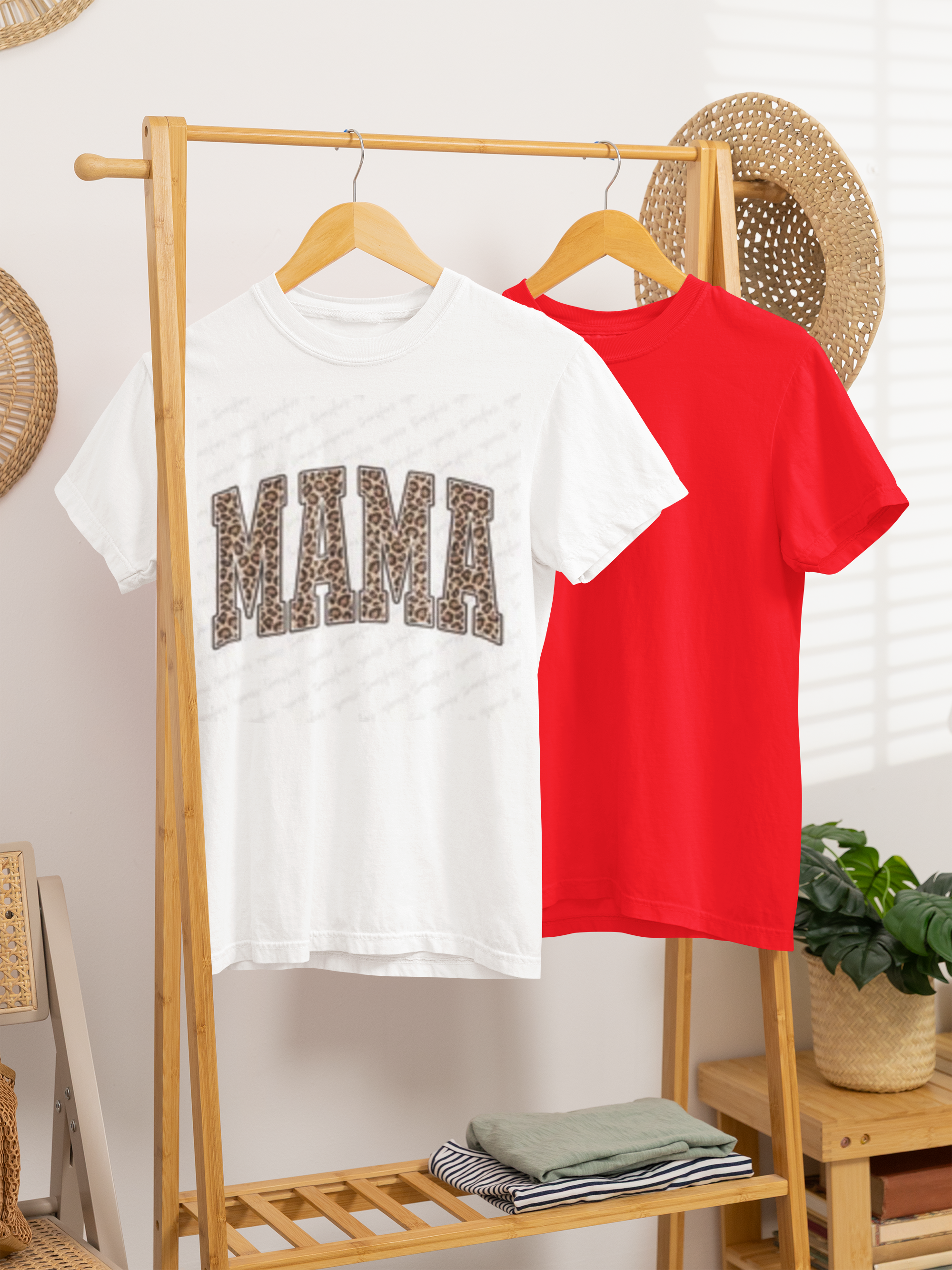 Cheetah "mama" tee