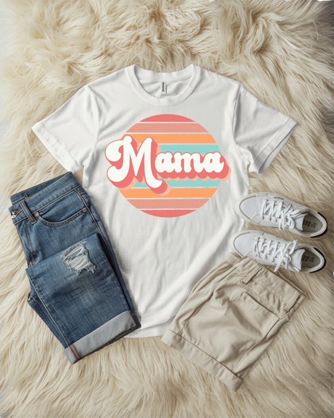 Retro "Mama" summer tee