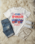 "Stars, Spangled, and Hammered" patriotic tee