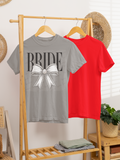 "Bride" with a pearl bow tee