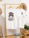 "Baseball Mama" messy bun tee