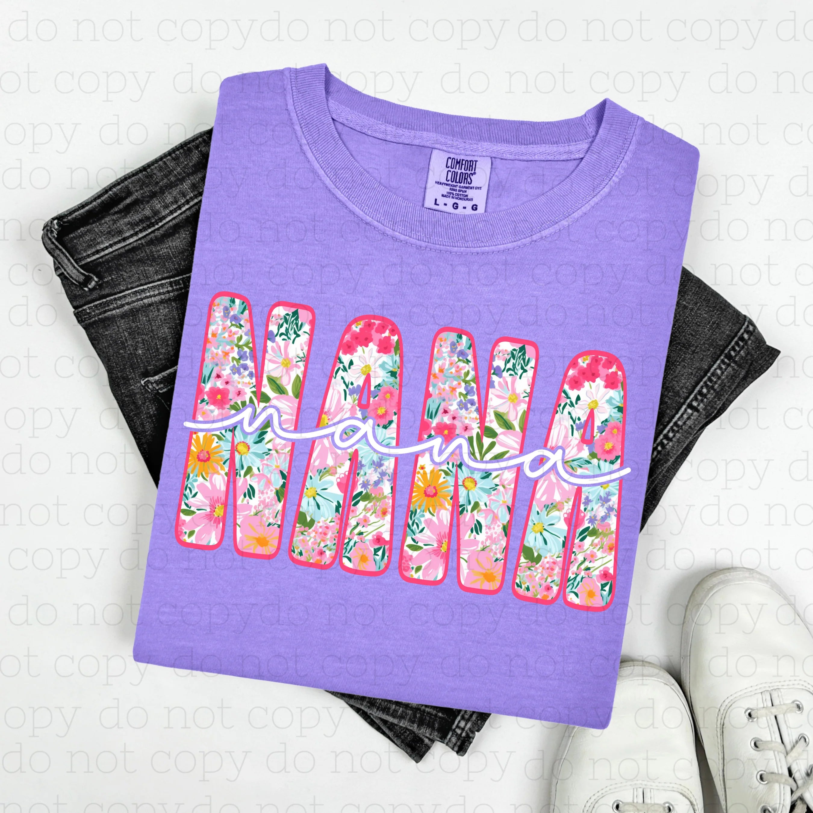 "Nana" floral tee