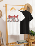 "Baseball Mama" with classic stiching tee