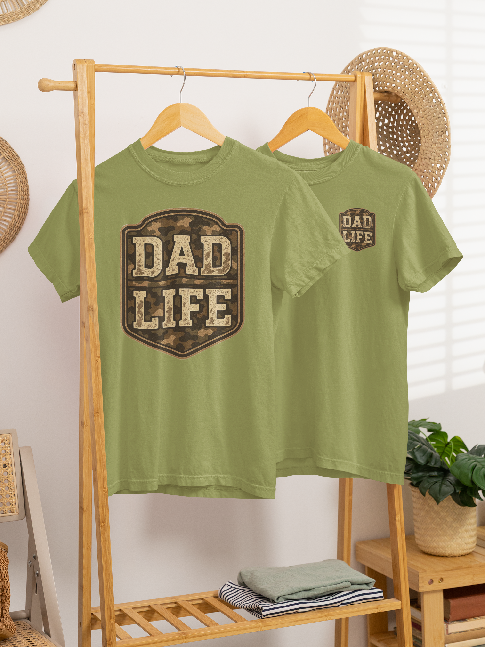 "Dad Life" camo tee