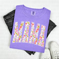 "Mama" floral hydrangea tee