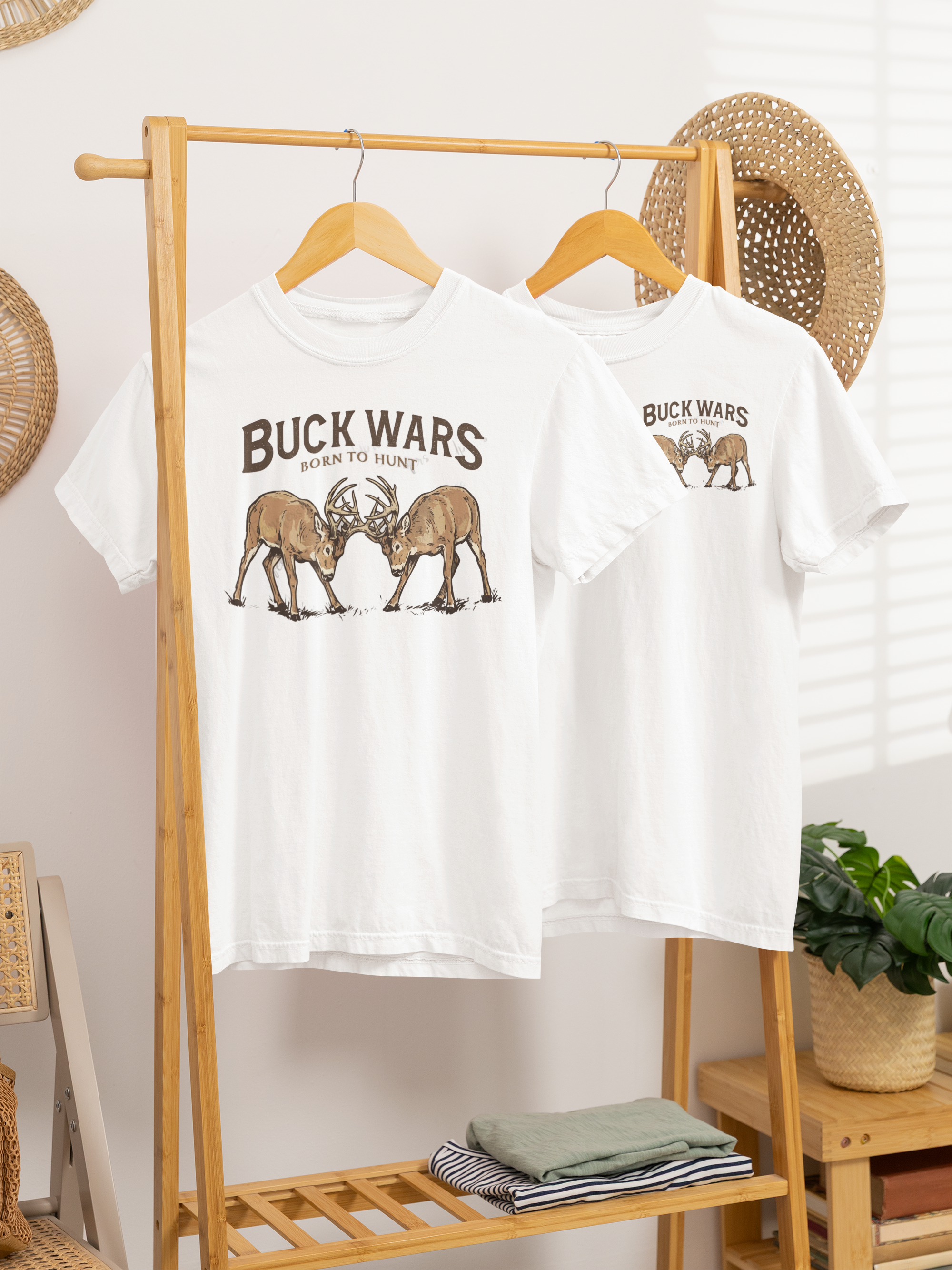 "Buck Wars, Born to Hunt" tee