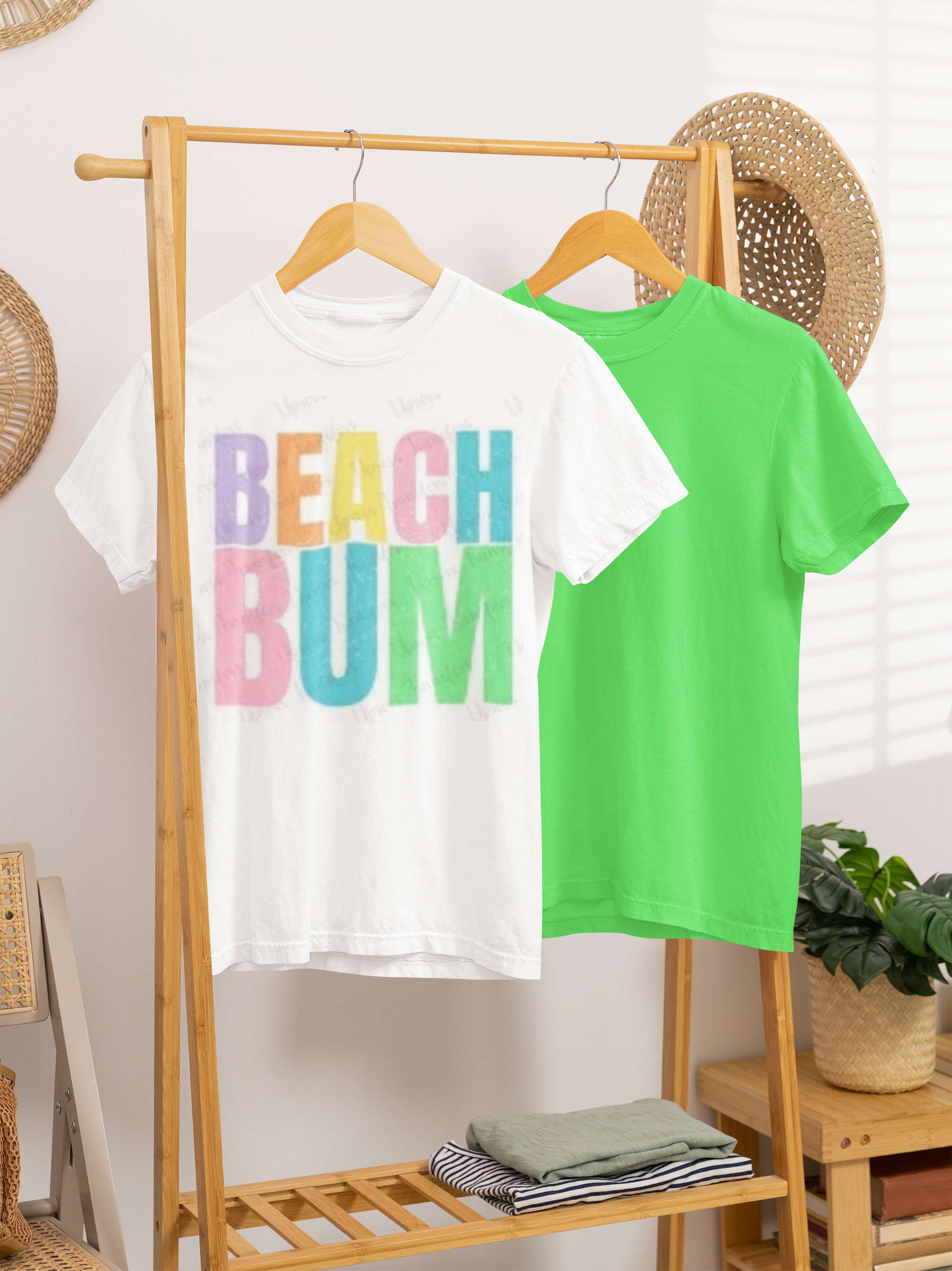 Beach Bum multi color tee