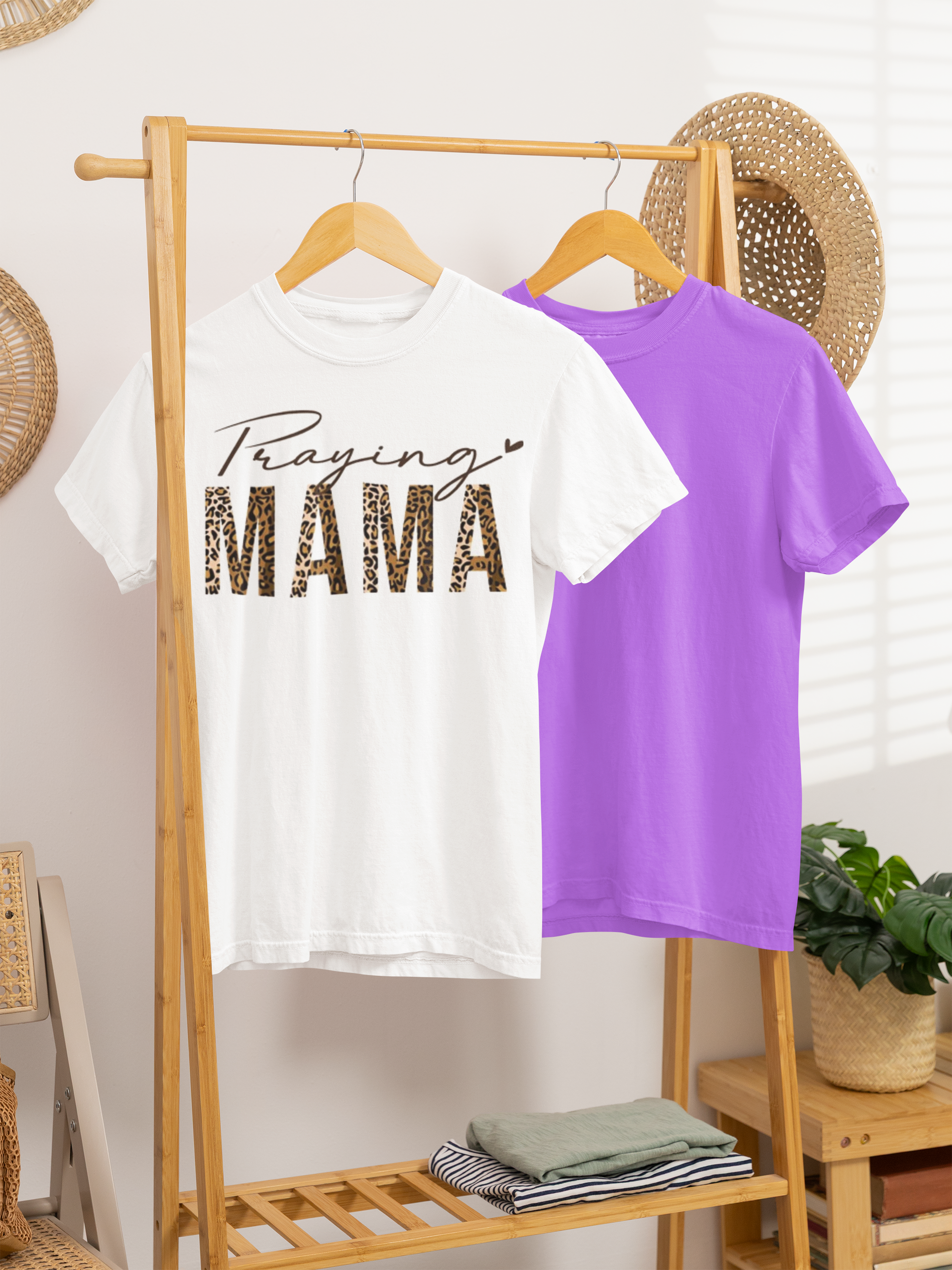 Leopard "Praying Mama" tee