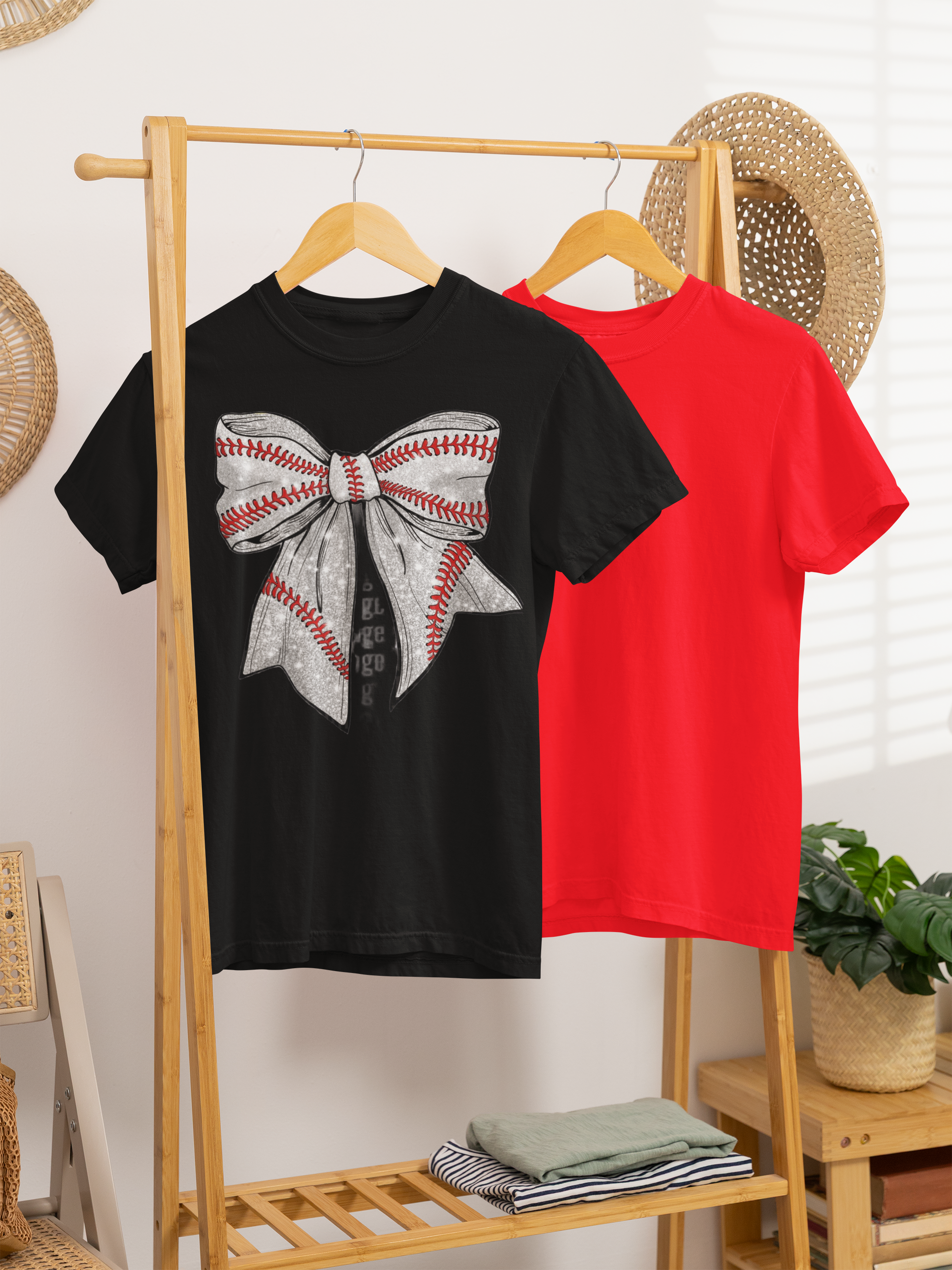 Baseball Bow tee