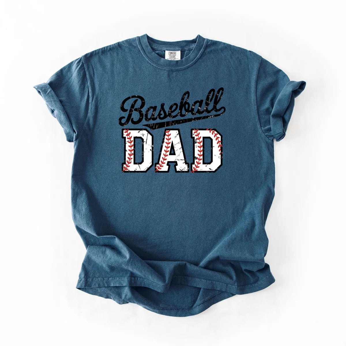 "Baseball Dad" tee with stitching