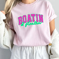 "Boatin and Floatin" block print tee