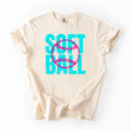 Bright Blue "Softball" tee