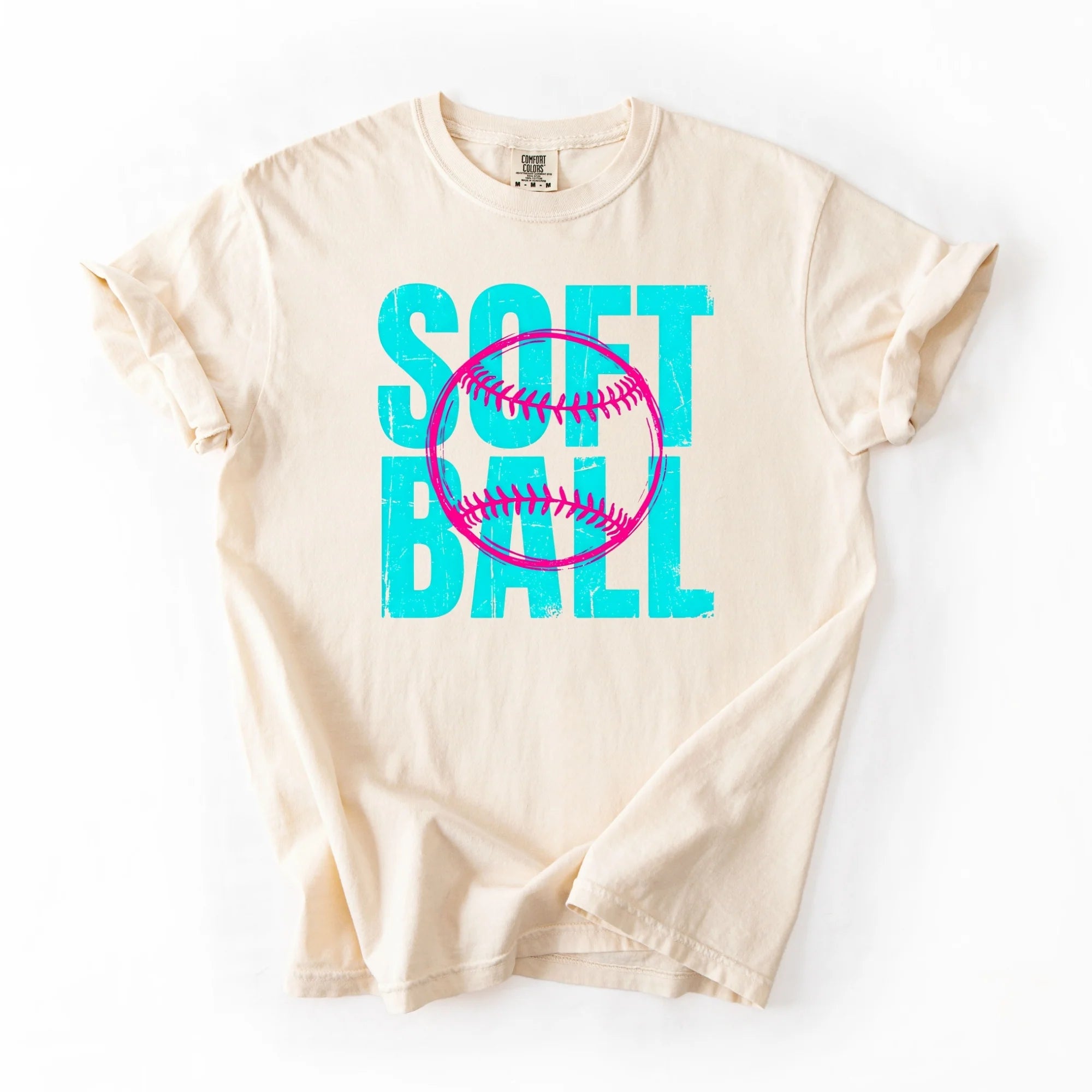 Bright Blue "Softball" tee