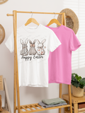 "Happy Easter" bunny tee