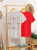 Baseball and bows tee
