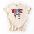 "Nurse" red white and blue tee