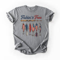 "Fishin and Free" USA tee