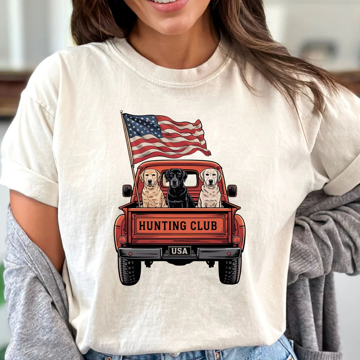 "Hunting Club" american dog tee