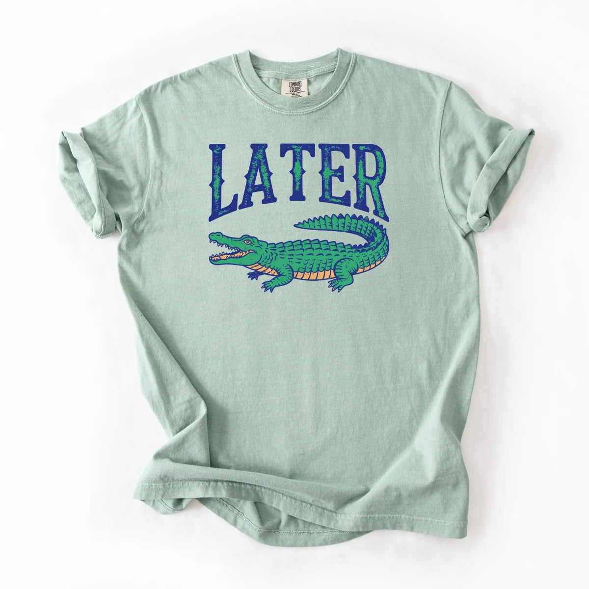 "Later Gator" distressed tee