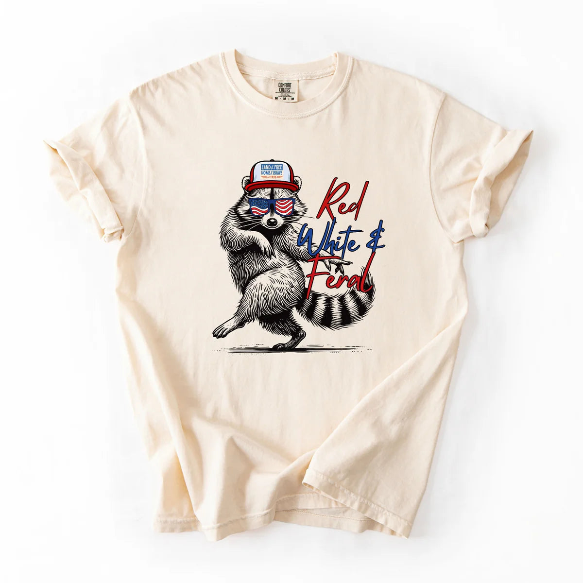 "Red, White, and Feral" tee