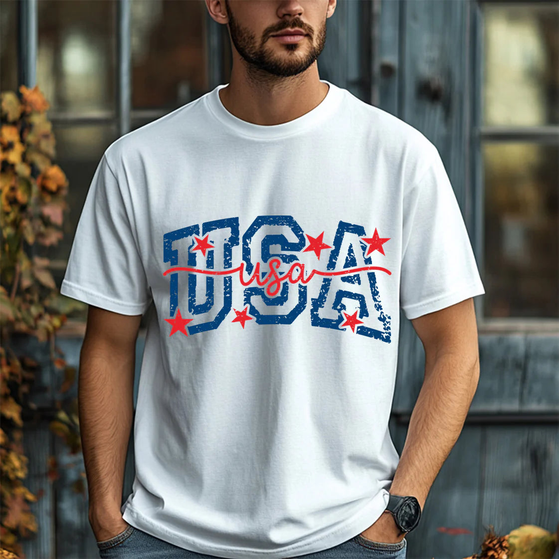 "USA" retro tee