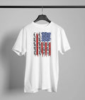 Leopard American Flag tee