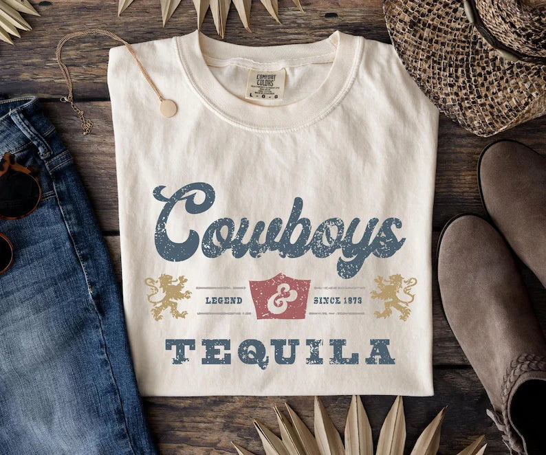 "Cowboys and Tequila" tee