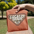 "Local Grown" camo triangular emblem