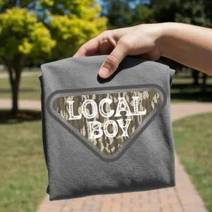 "Local Boy" camo triangular emblem