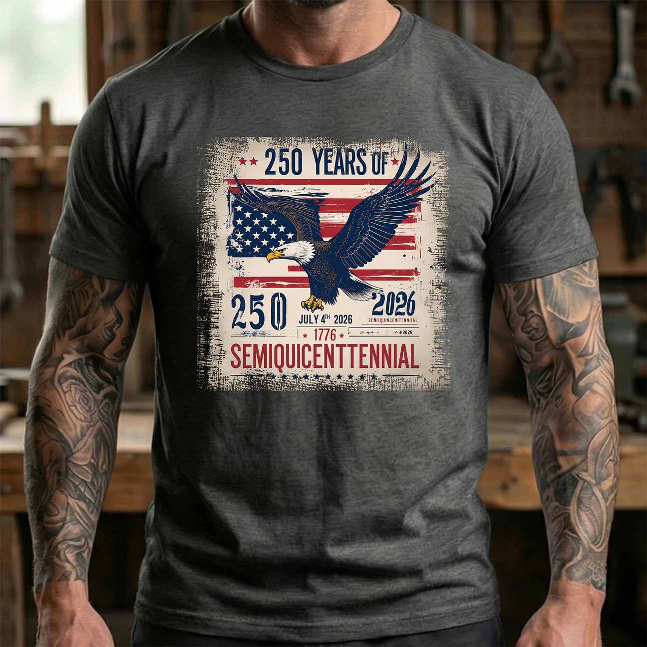 "250 Years of Independence Semiquicenttennial" tee