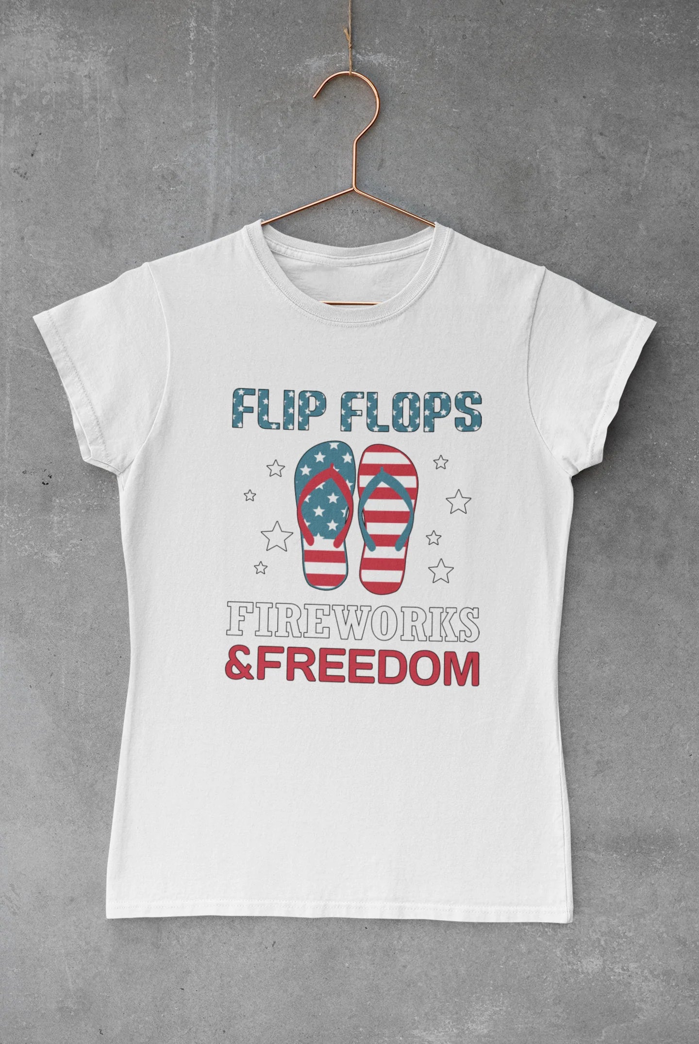 "Flip Flops, Fireworks, & Freedom" tee