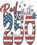 " Red, White, & 250" tee