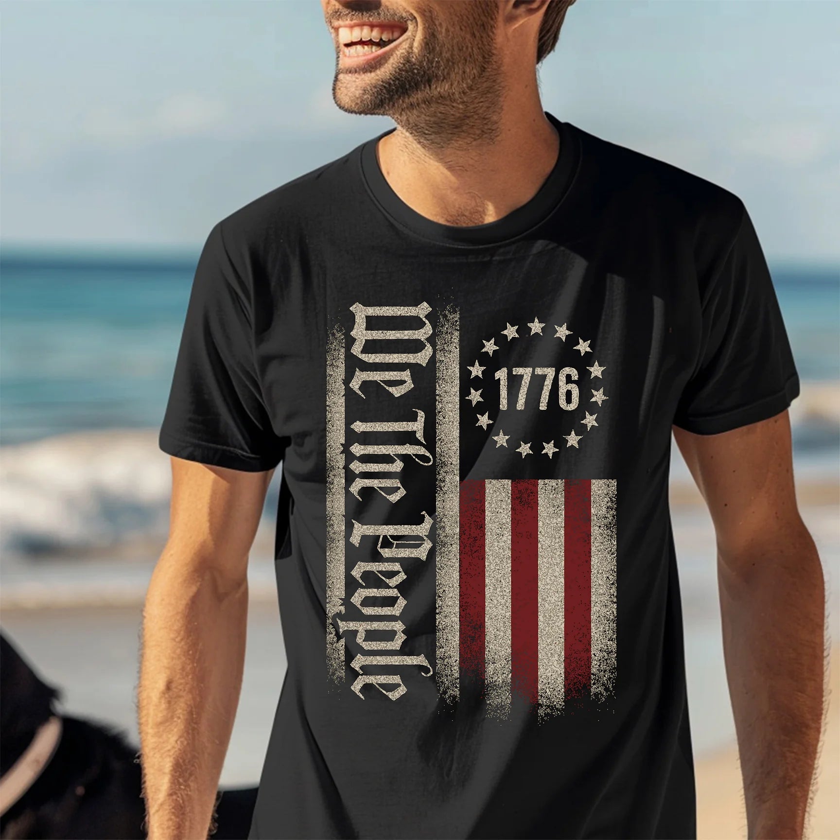 "We The People" flag tee